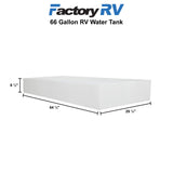 RV 66 Gallon Water Tank 64 ½" x 29 ¼" x 8 ½" | Elkhart Plastics EPI 3226