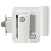RV Door Lock | Paddle Entry with Deadbolt | White