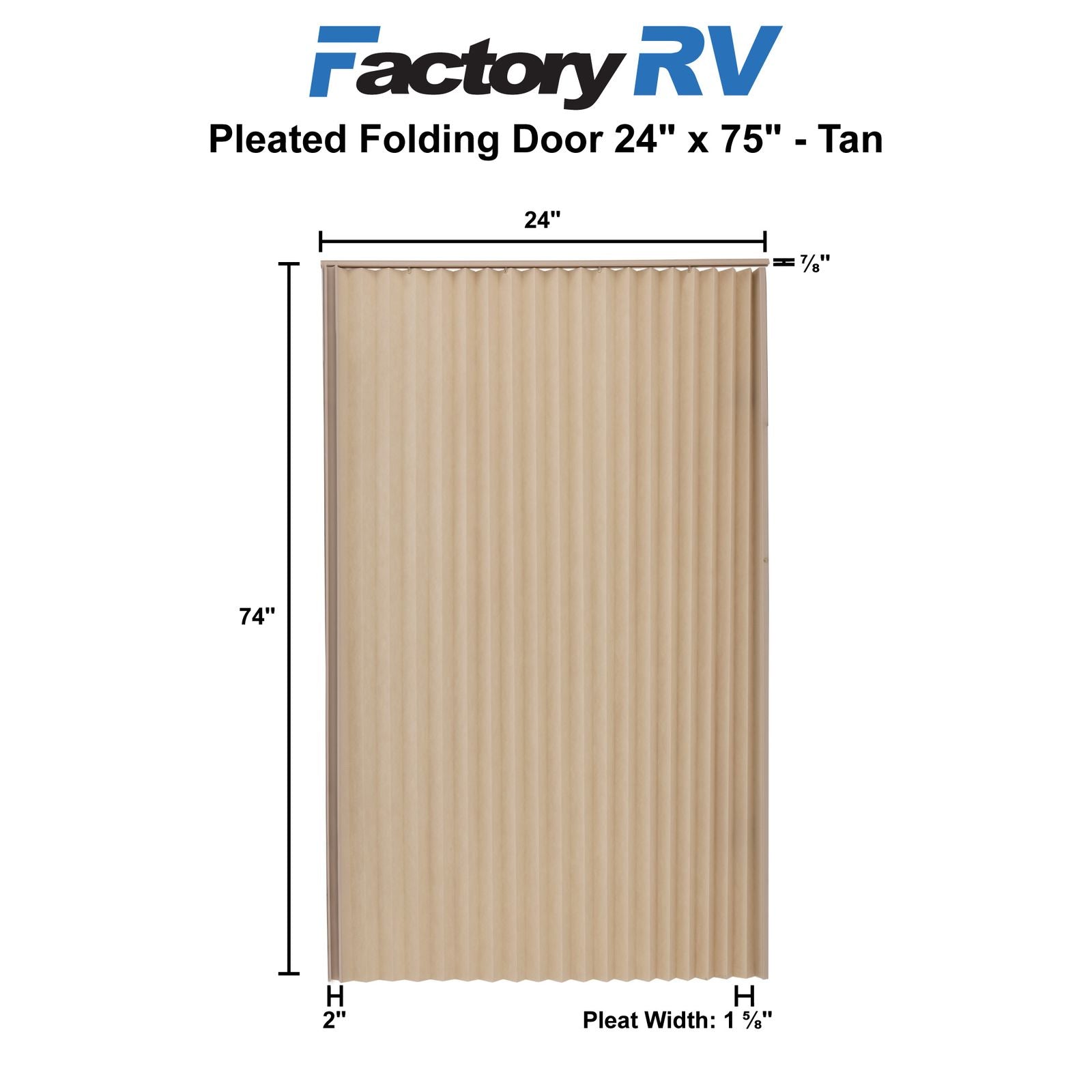 RV Accordion Door | Tan