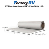 RV Fiberglass Siding & Roofing 82" Polar White