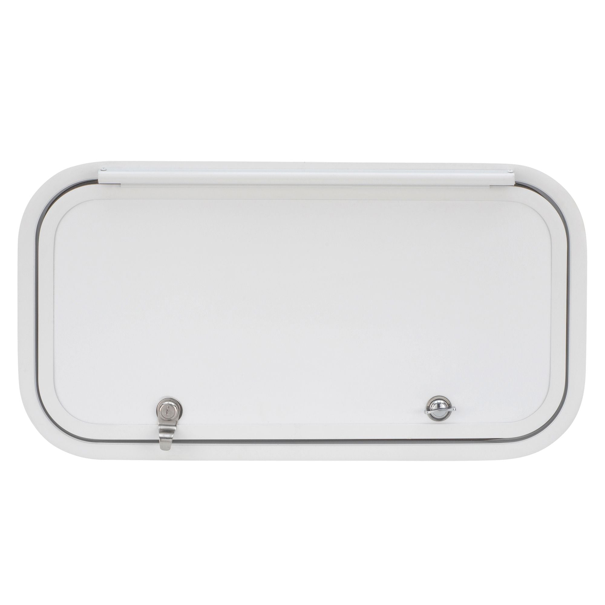 RV Compartment Door | Round | White | 24" X 12"