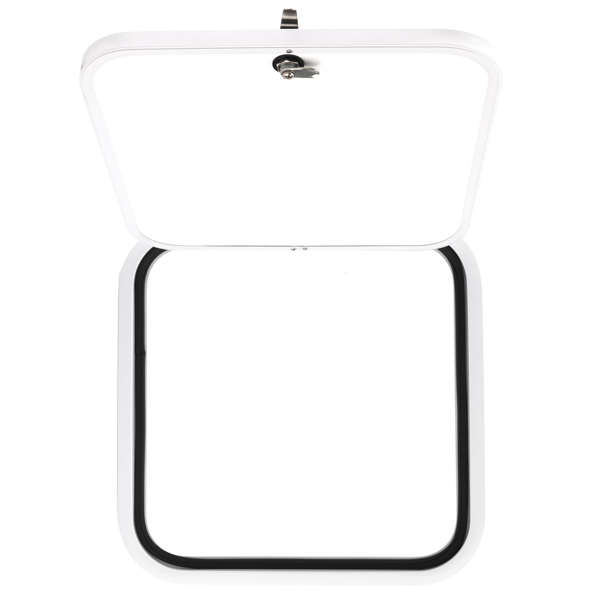 RV Compartment Door | Round | White | 18" X 18"