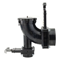 RV Waste Valve Dual Heel Elbow 3" Hub x 1 ½" Hub