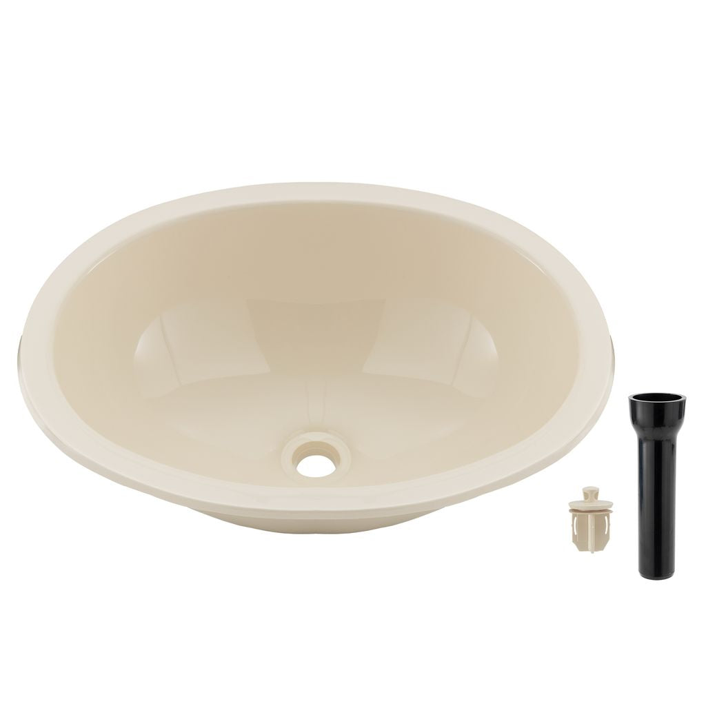 RV Sink 16" x 12 ¼" Single Bowl | Parchment