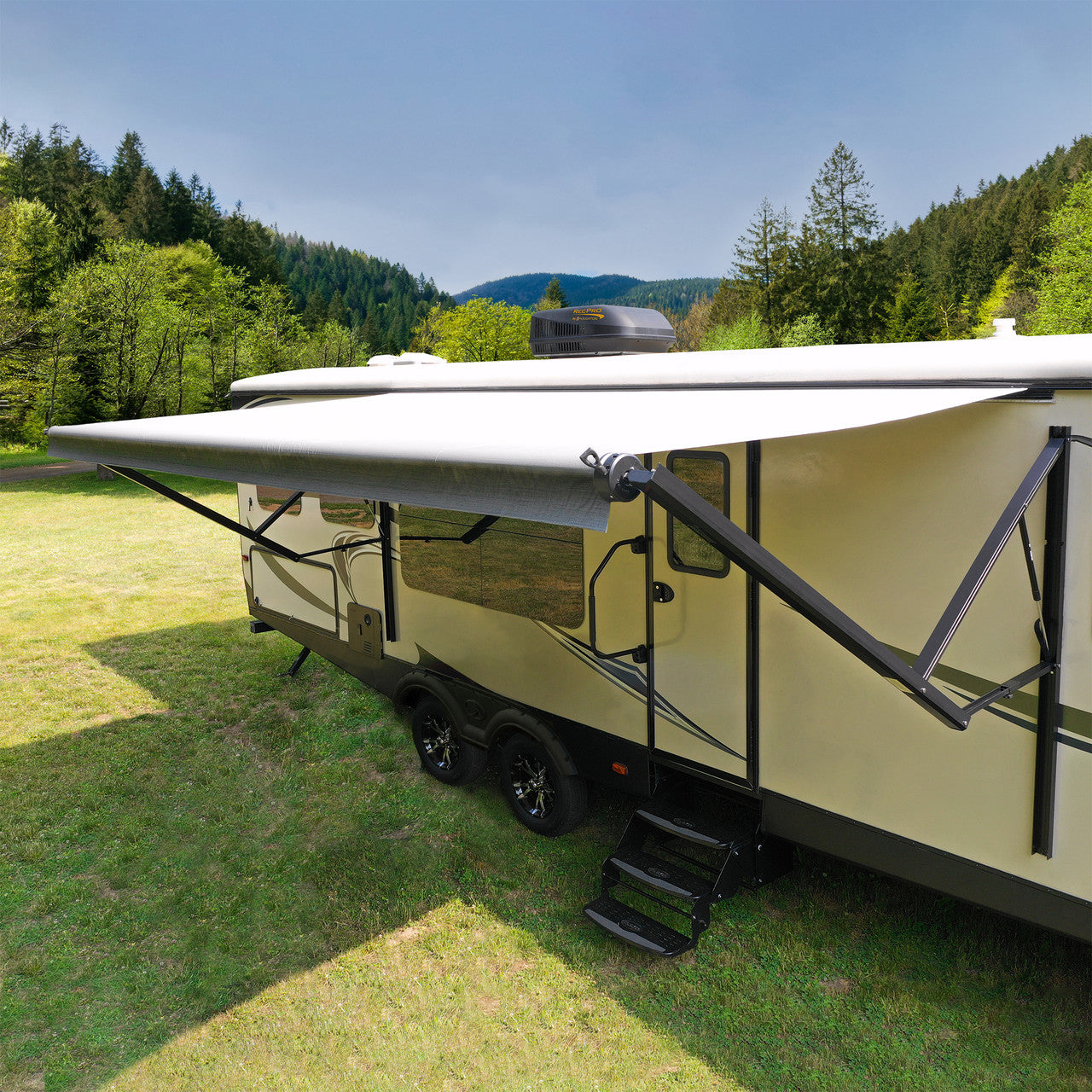 RecPro RV Awning Electric Assembly | Black