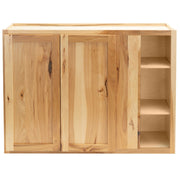 RV Blind Corner Wall Cabinet | Rustic Hickory
