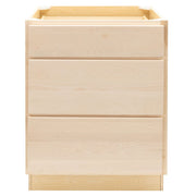 RV 3 Drawer Pots And Pans Base Cabinet | Unfinished Maple