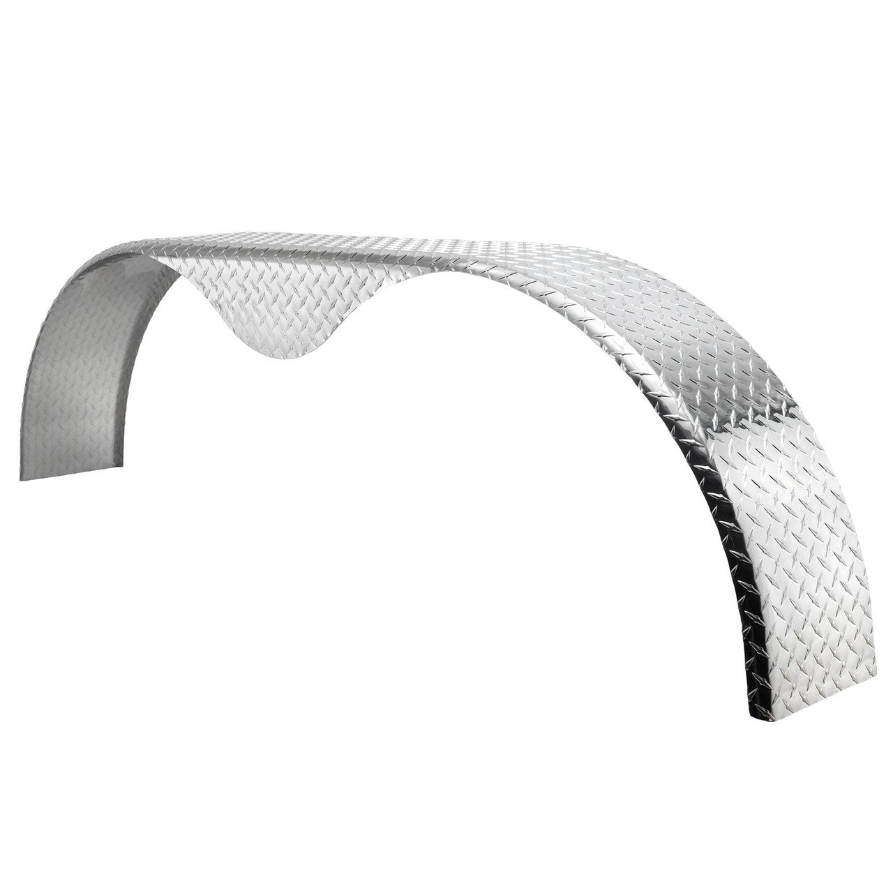 Trailer Fender | Tandem | Aluminum Diamond Plate | Teardrop | 9" x 72" x 20"