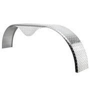 Trailer Fender | Tandem| Aluminum Diamond Plate | Teardrop | 10 ¾" x 72" x 18"
