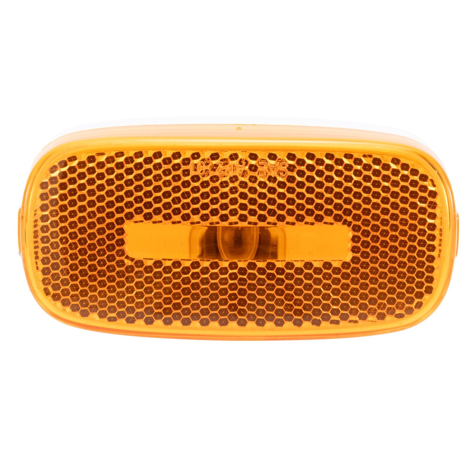 Trailer Side Marker Light | Rectangle | Amber Lens | White Base