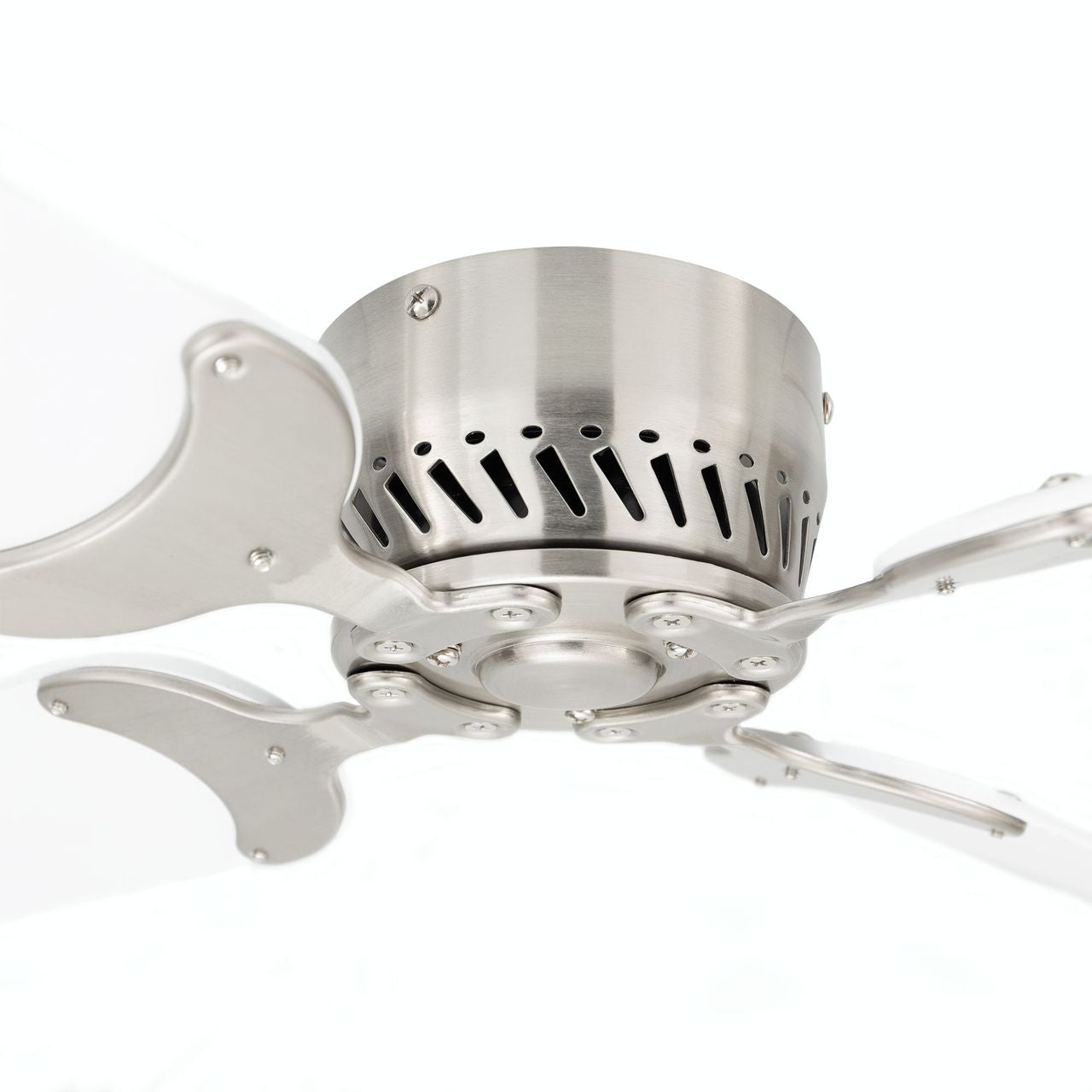 RV Ceiling Fan | 42" White Brush Nickle | 12 Volt