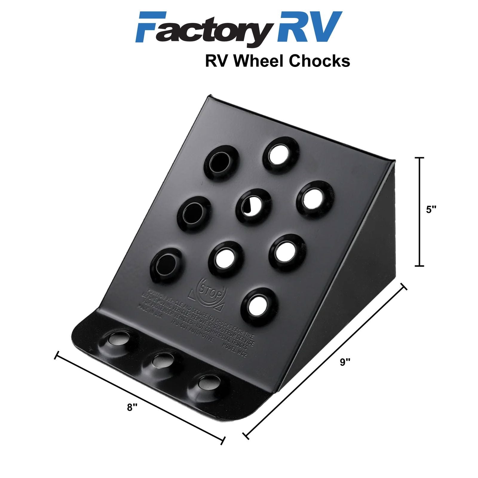 RV Wheel Chocks | Heavy-Duty Anti-Slip | 6,000 lb Capacity