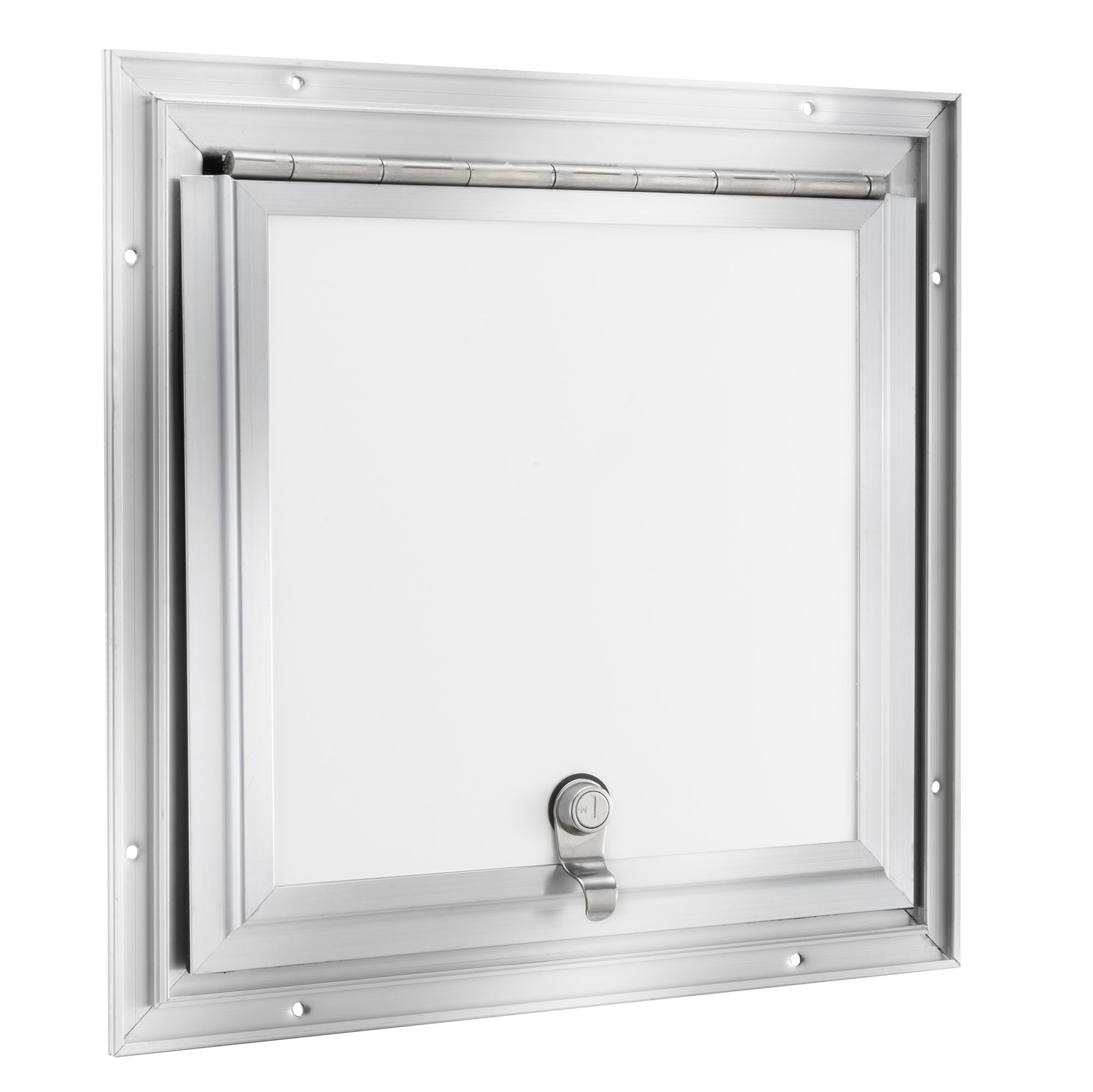 RV Compartment Door | Square  White Centered | 12" X 12"