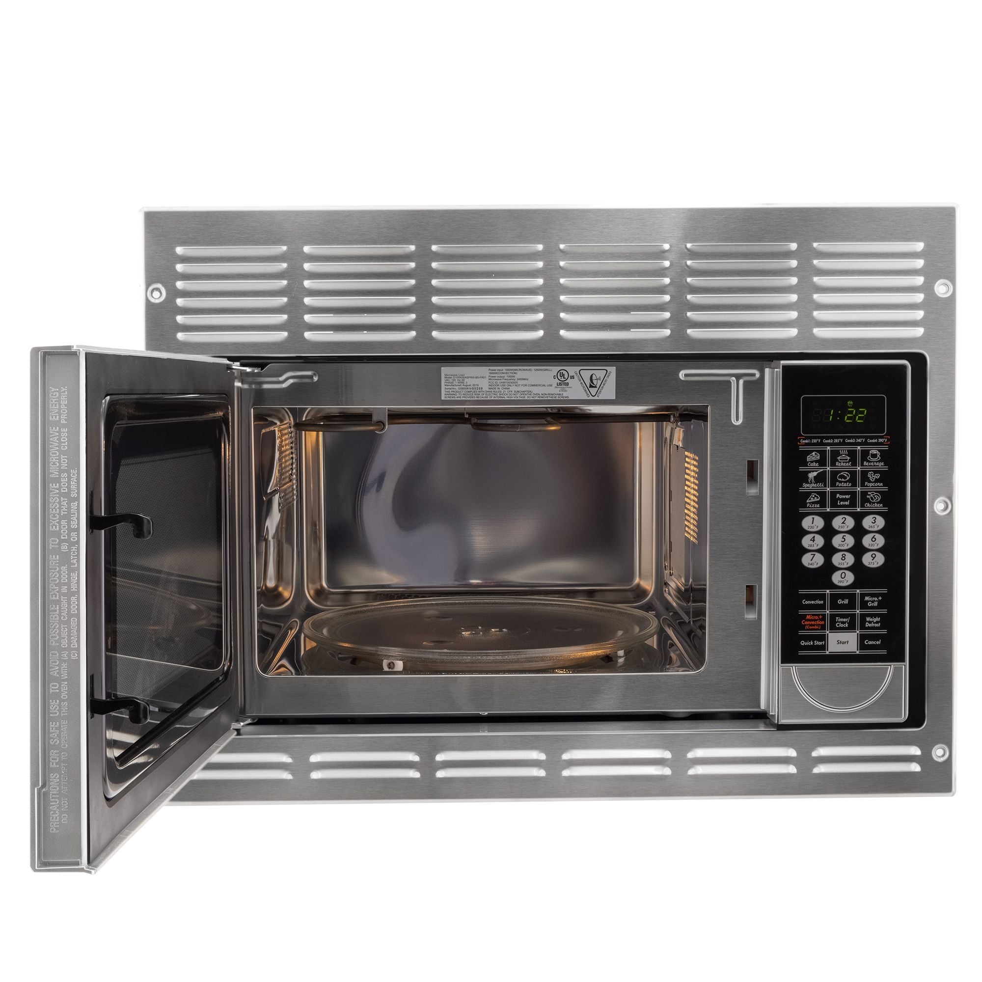 RV Microwave  1.1 CF. | Stainless Steel | Convection | Replaces Greystone