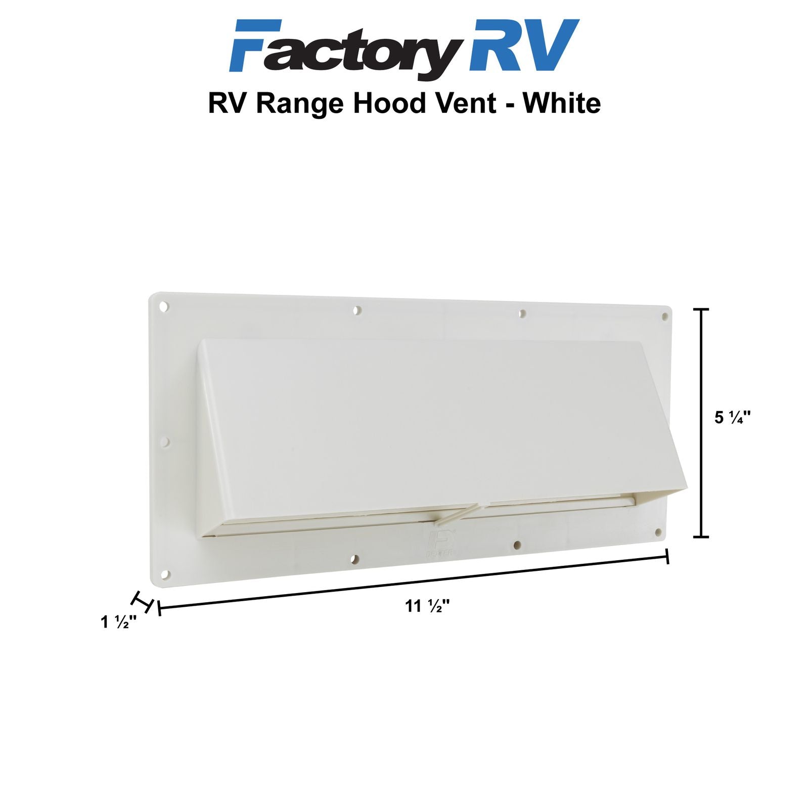 Ventline RV Range Hood Vent Exhaust Cover | White