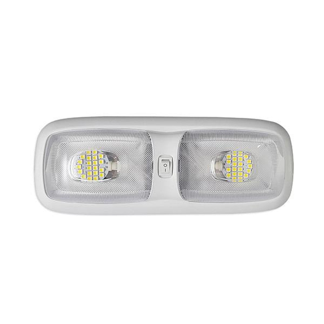 RV Double Dome Pancake Light | LED 3200K | Interior Lighting | Warm White
