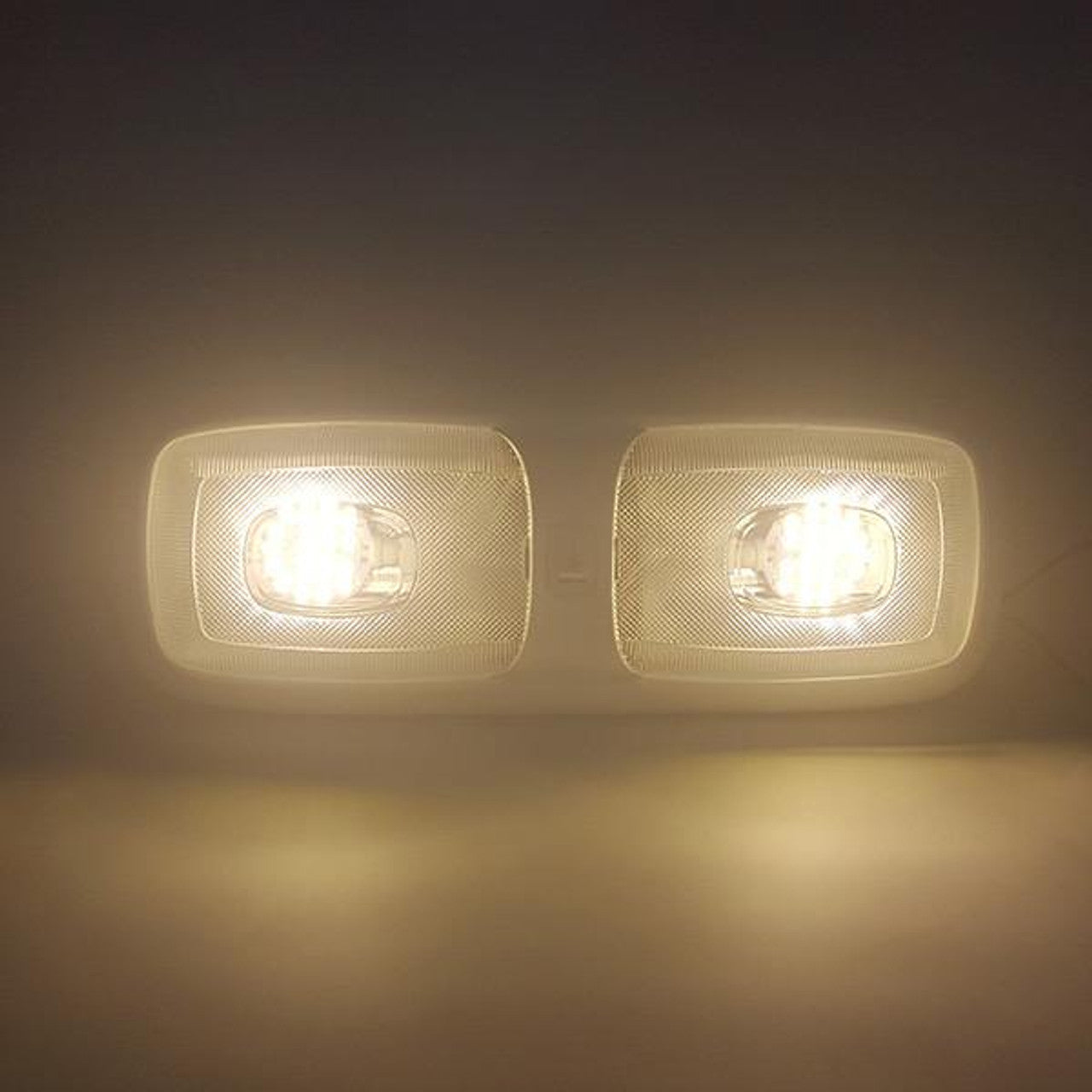 RV Double Dome Pancake Light | LED 3200K | Interior Lighting | Warm White