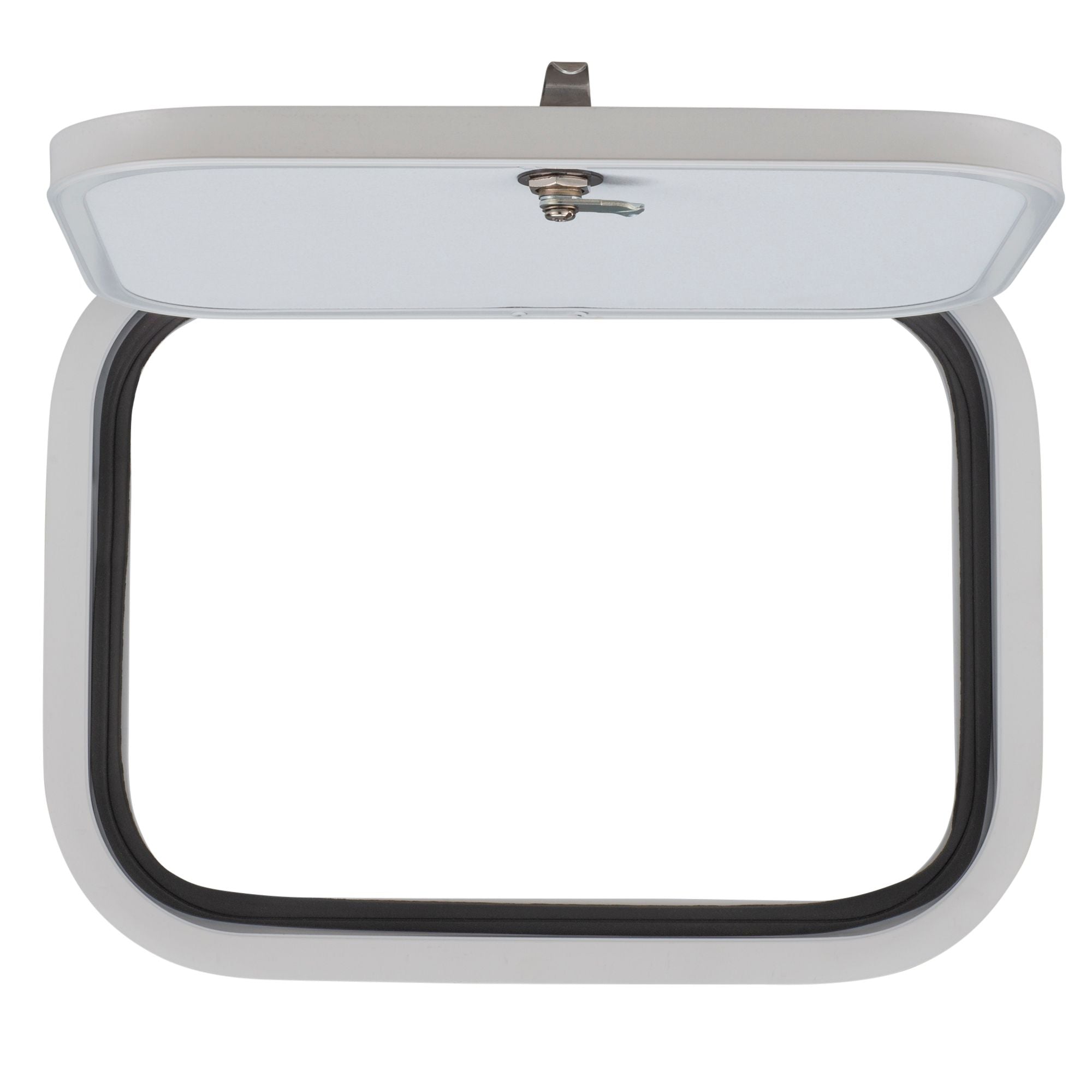 RV Compartment Door | Round | White | 16" X 12"