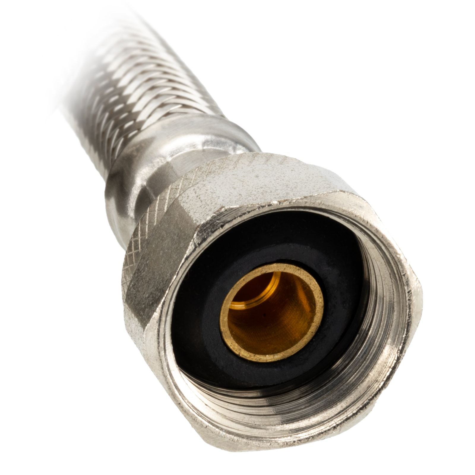 RV Sink Drain Hose | 48" Braided Stainless Steel | 1/2" Compression x 1/2" FIP