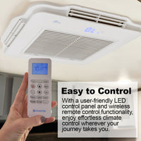 RecPro RV 13.5K Quiet Air Conditioner with Heat Pump | Non-Ducted | Low Profile | Remote