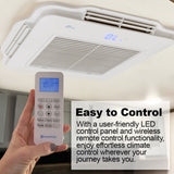 RecPro RV 13.5K Quiet Air Conditioner with Heat Pump | Non-Ducted | Low Profile | Remote