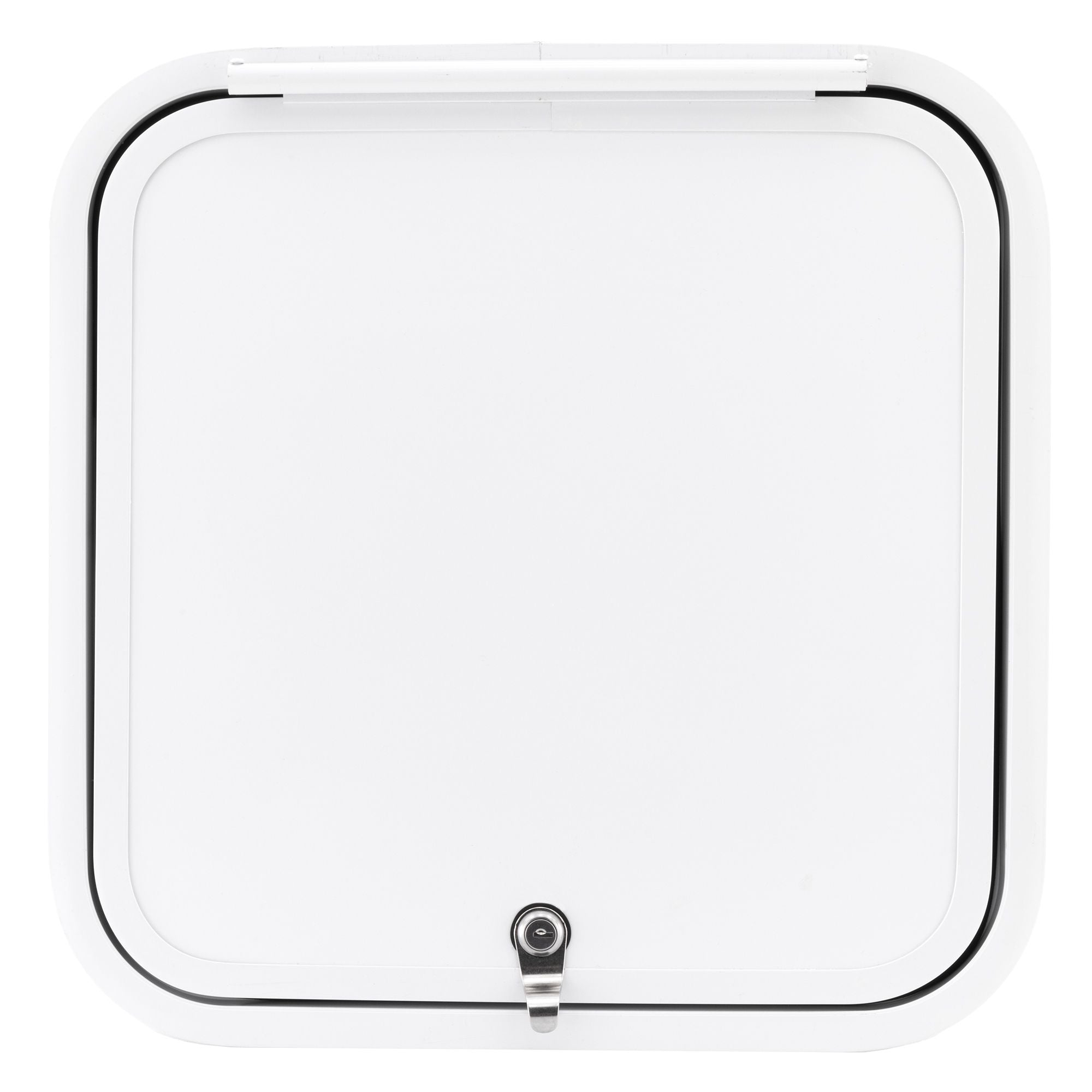 RV Compartment Door | Round | White | 18" X 18"