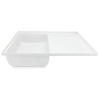 RV Toilet Mount Shower Pan Combo 32" x 23" Left Drain | White