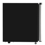 RecPro RV Refrigerator | 12 V | 1.7 Cubic Feet | Stainless Steel