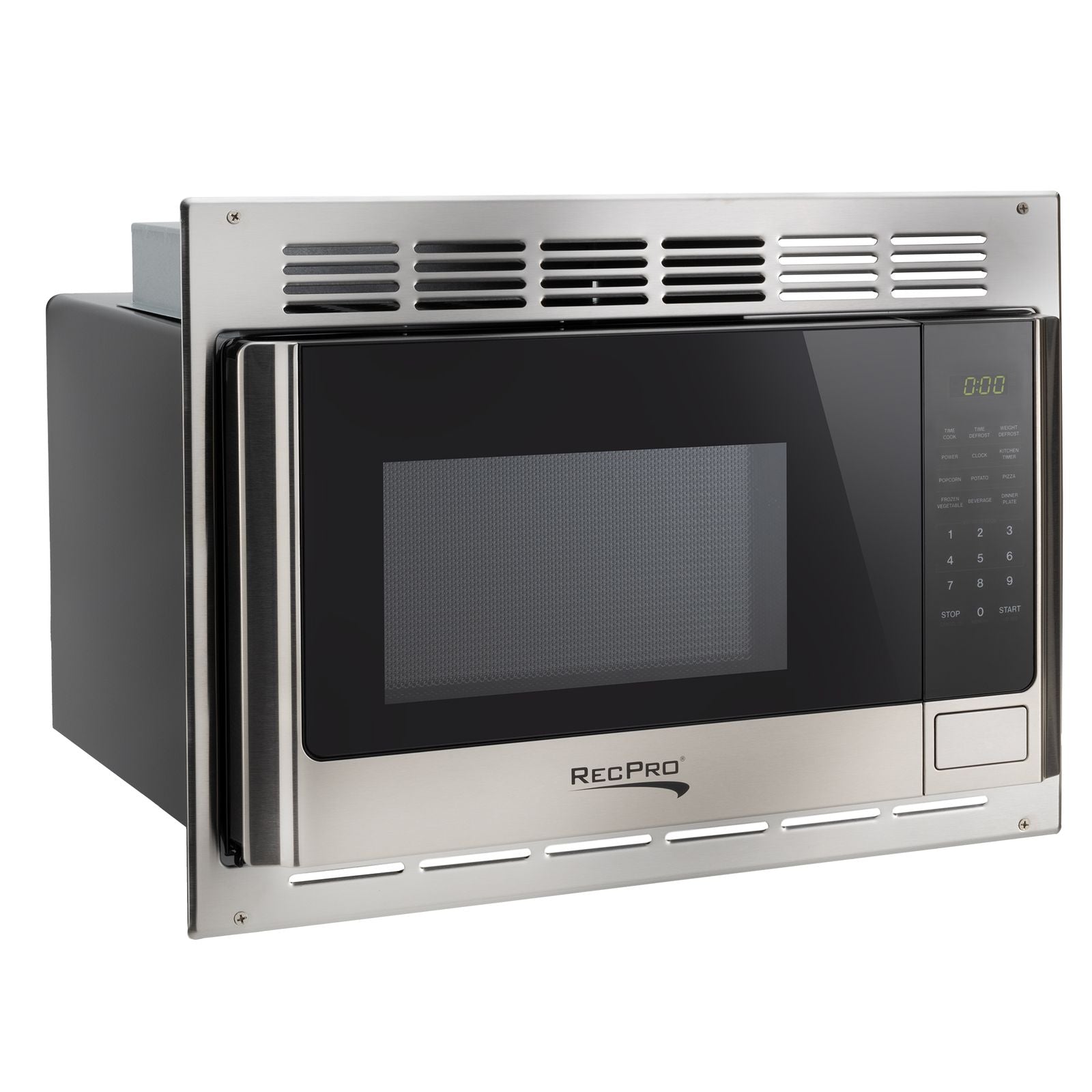 RecPro RV Microwave 1.0 CF. | Stainless Steel | Replaces Greystone and High Pointe