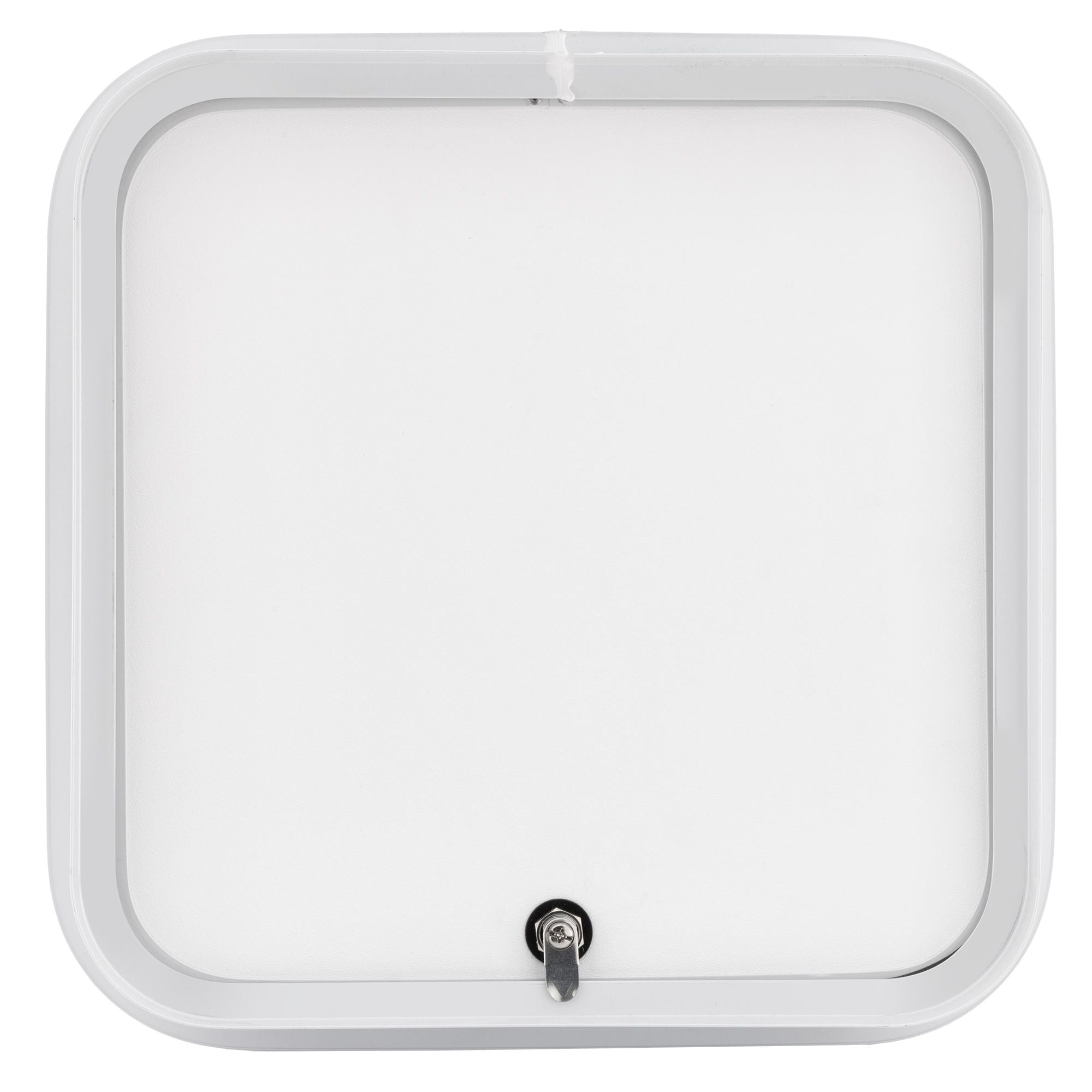 RV Compartment Door | Round | White | 18" X 18"