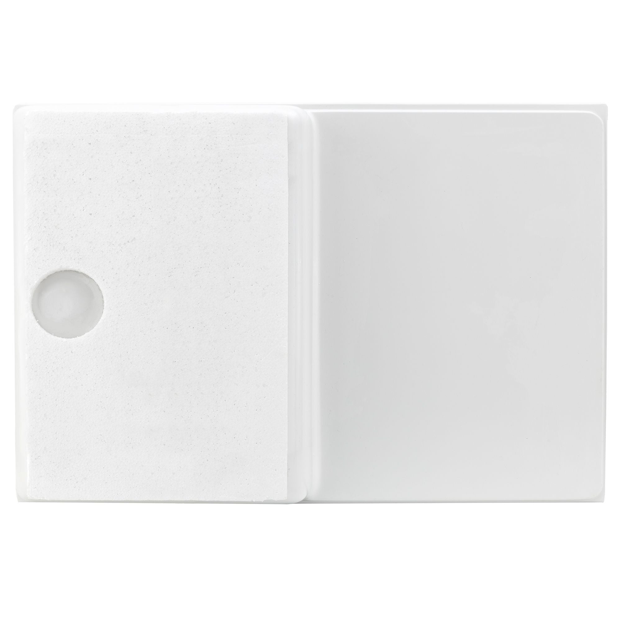 RV Shower Pan Toilet Mount Combo 38" x 23" Left Drain | White