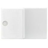 RV Toilet Mount Shower Pan Combo 38" x 23" Left Drain | White
