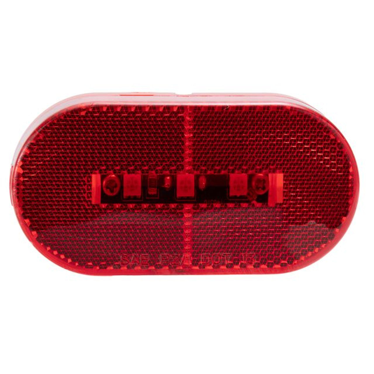 RV Oblong LED Marker Light | Red/Red | Side Clearance Lights for Exterior Visibility & Safety