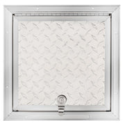 RV Compartment Door | Square Diamond Plated | 10" X 10"