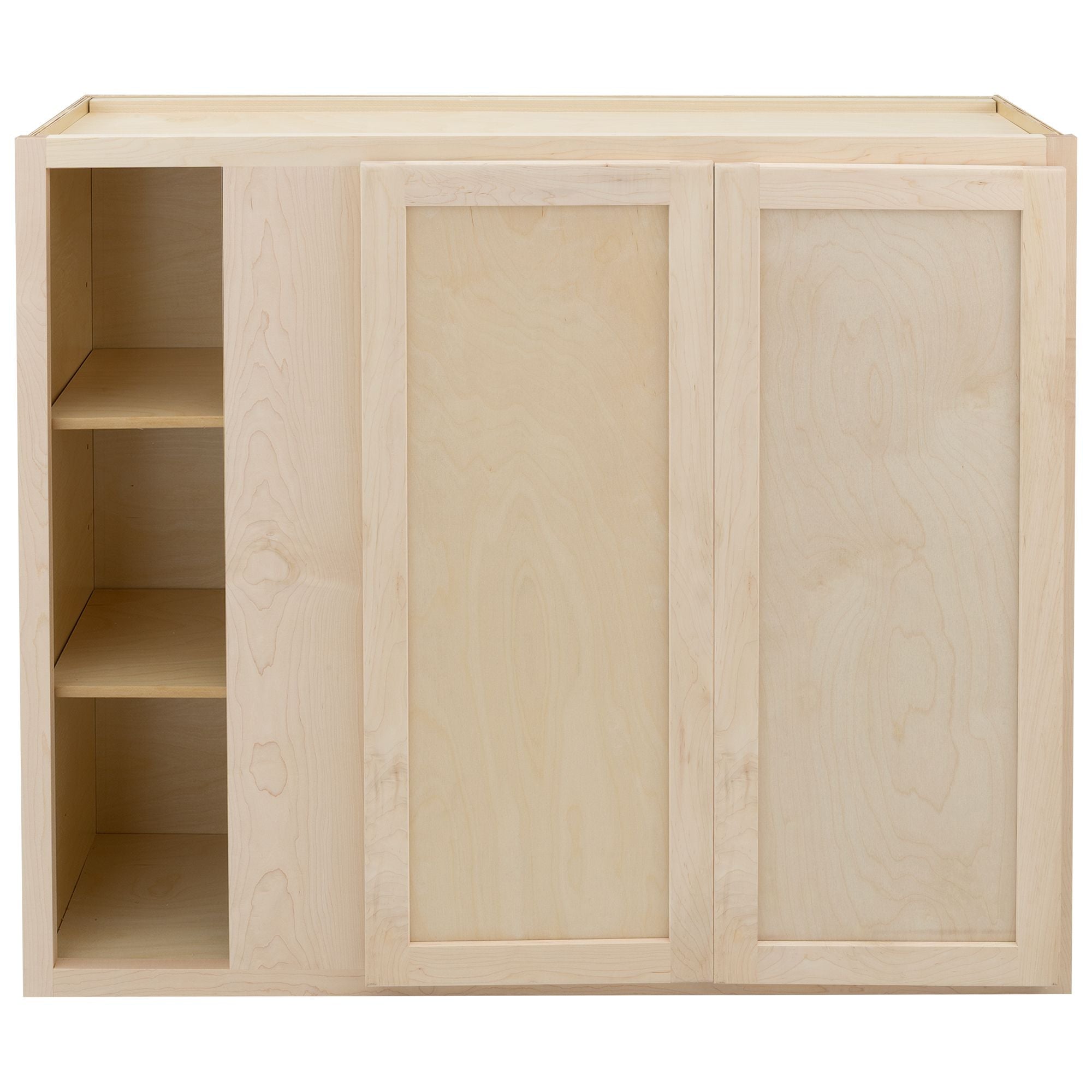 RV Blind Corner Wall Cabinet | Unfinished Maple