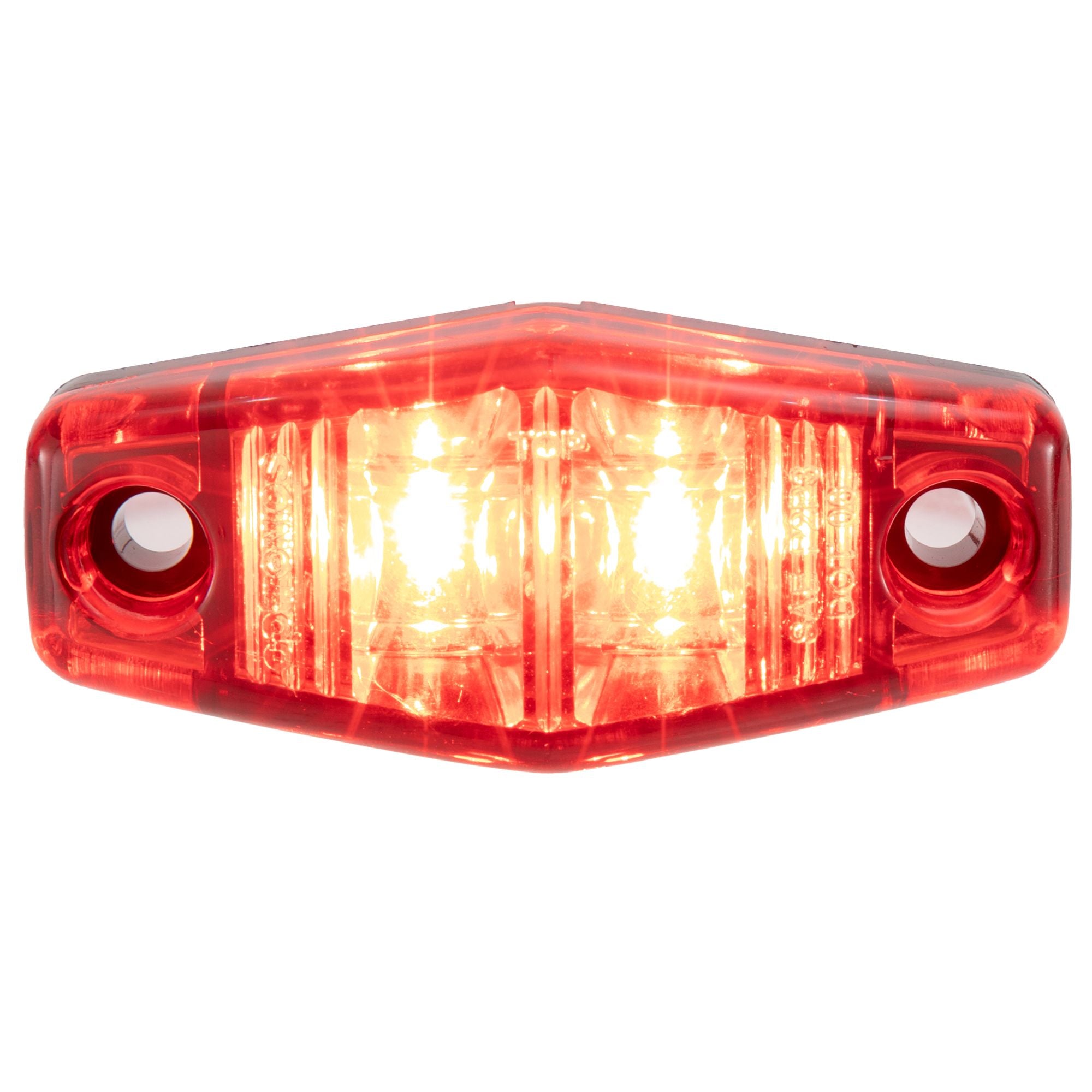 2 ½" Red Rectangular LED Trailer Light | Includes Wires