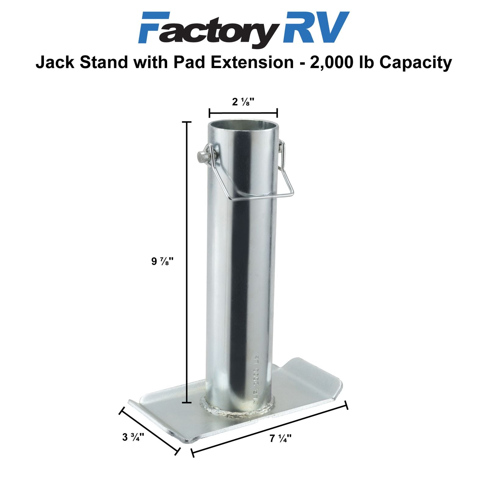 Atwood Jack Stand with Pad Extension | 2000 lb. | Leveling and Stabilizing