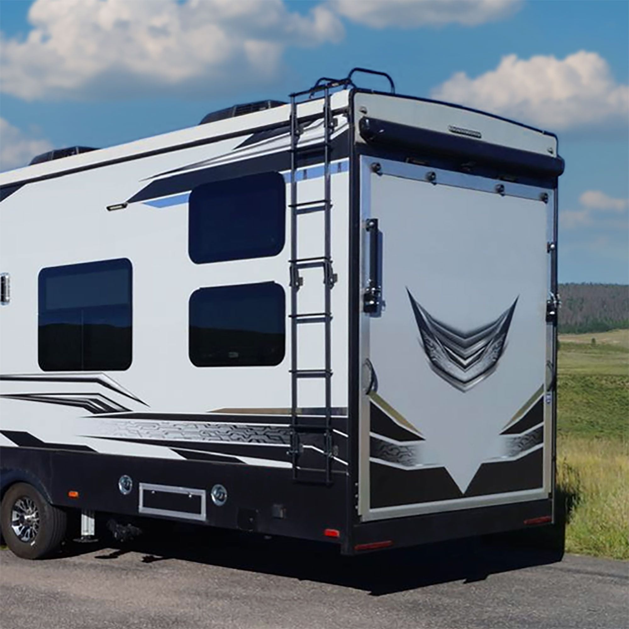 RV Ladder Collapsible 90" | Universal with Hinges