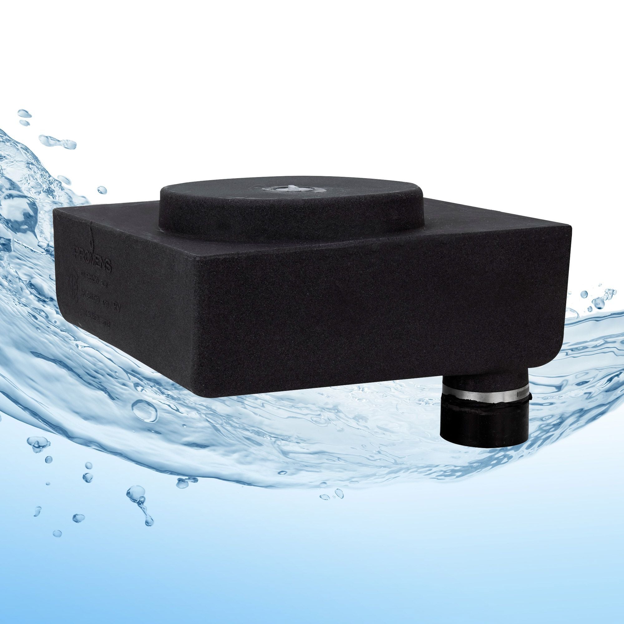 RV Black Water Tank 8 Gallon | 17 ¾" x 17 ¾" x 8 ¼" | Elkhart Plastics EPI 3772