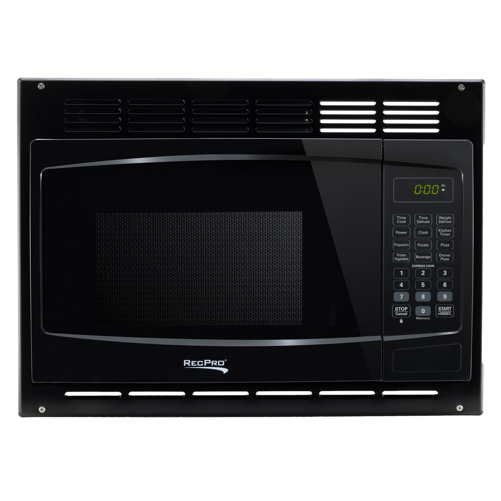 RecPro RV Microwave 1.0 CF. | Black Finish | Replaces Greystone and High Pointe