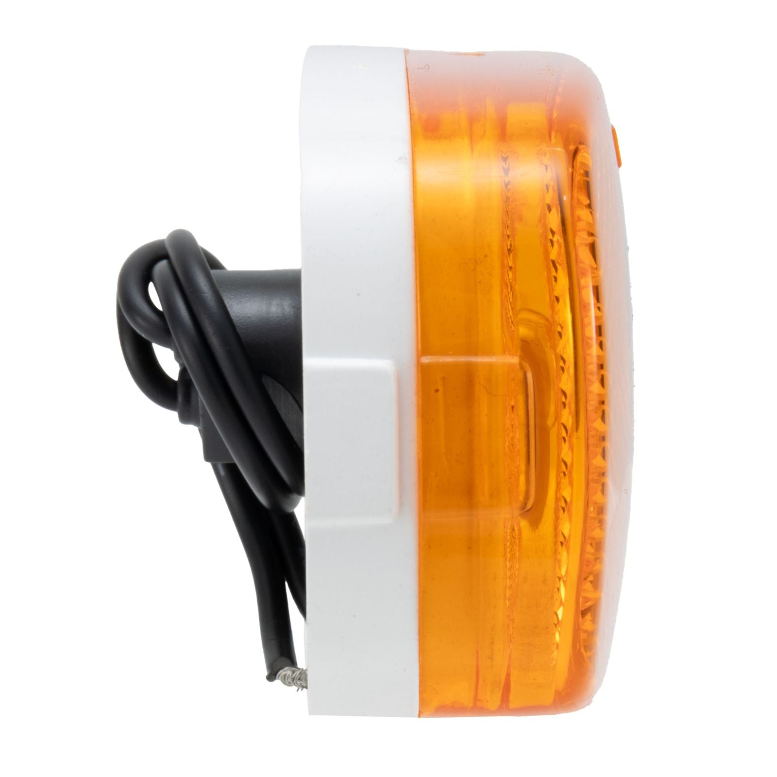Trailer Side Marker Light | Rectangle | Amber Lens | White Base