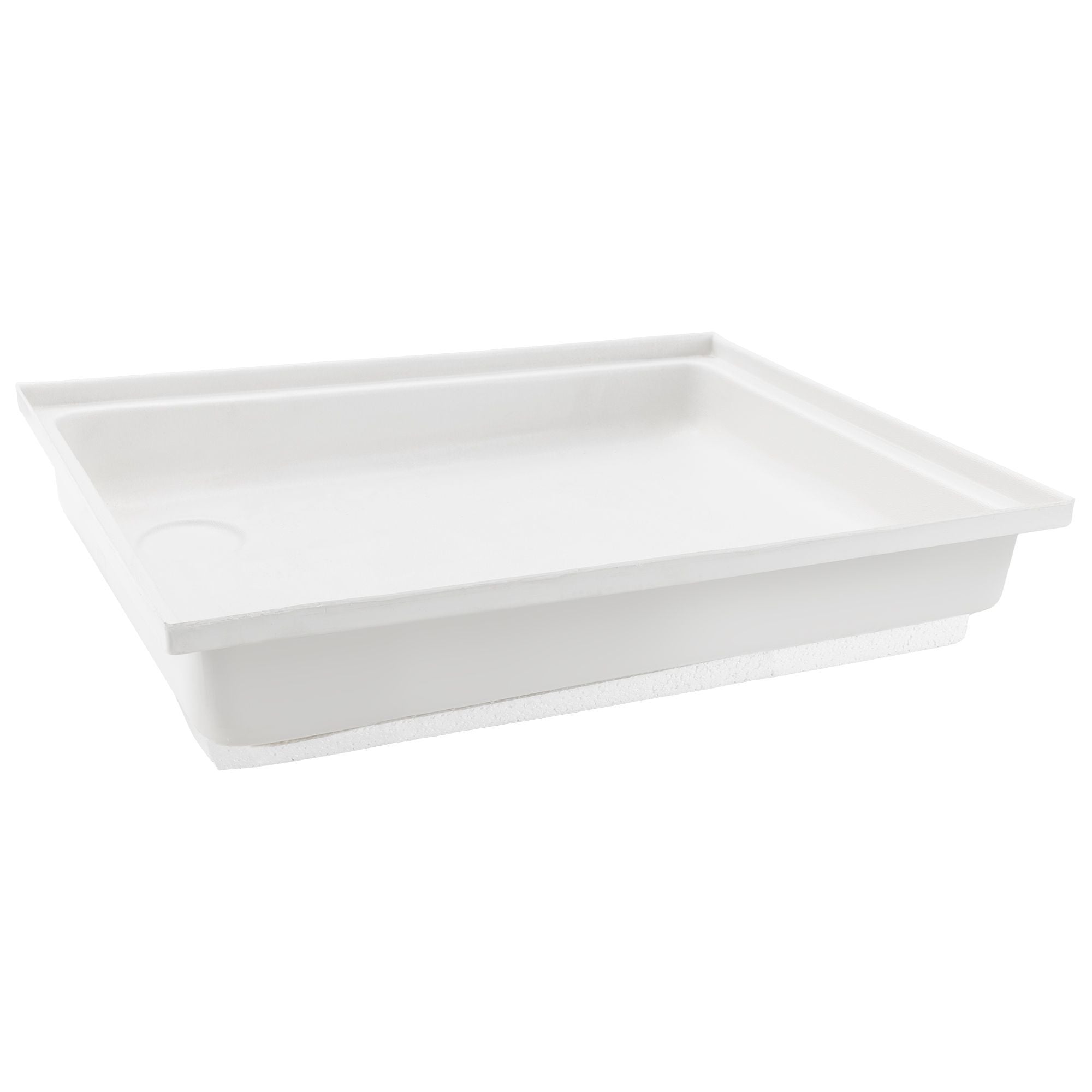 RV Shower Pan 18" x 23" x 4" Left Drain | White