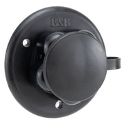 JR Products RV City Water Flange | Black | No Screen
