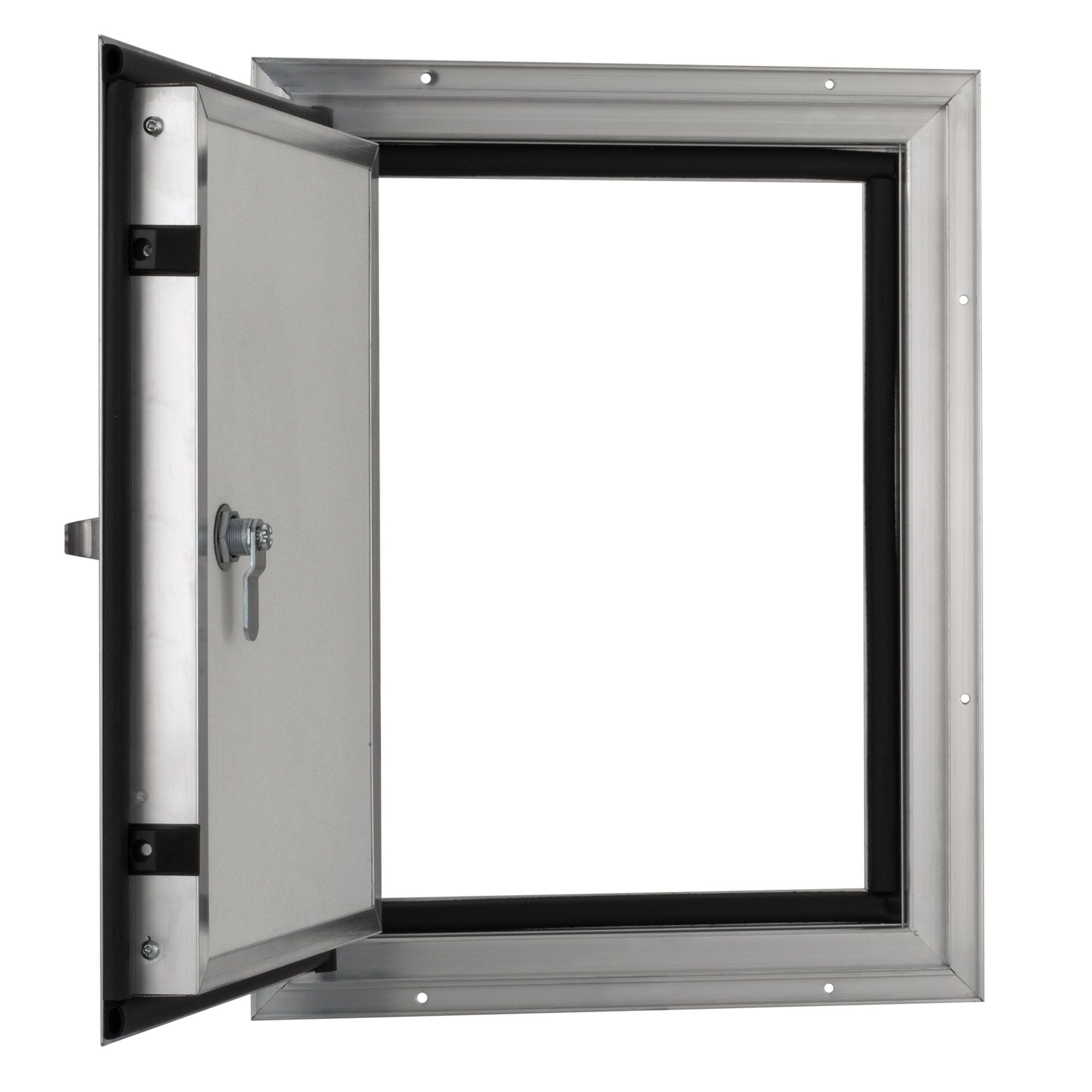 RV Compartment Door | Square  White Centered | 12" X 16"