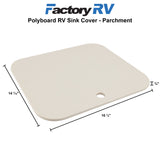 RV Sink Cover | Polyboard | Parchment