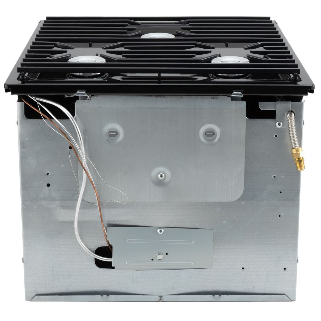 Dometic RV Oven 3-Burner Stove with Range 17" Tall | Black