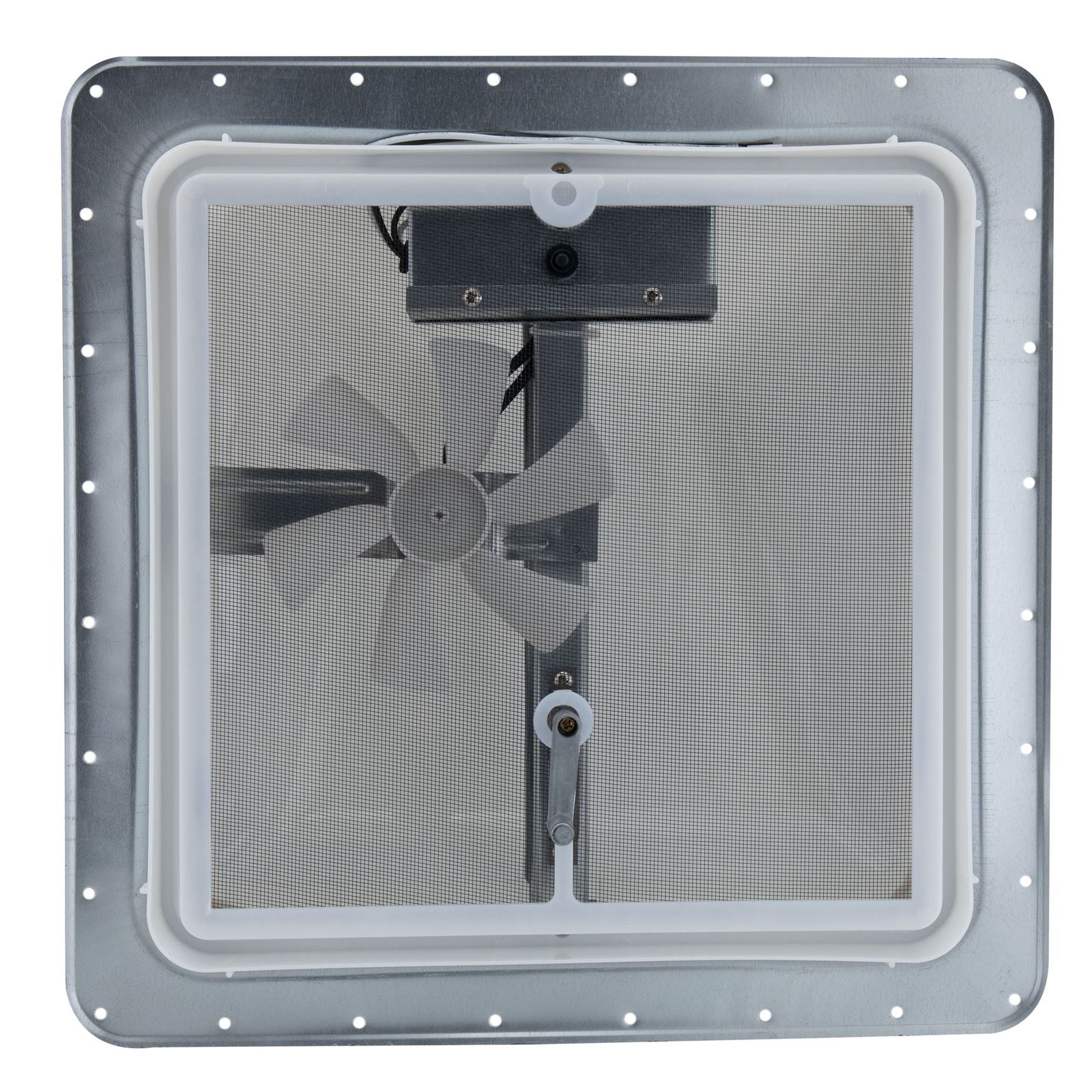 Heng's RV Roof Vent | 14" Powered 12V | White Wedge Style Lid