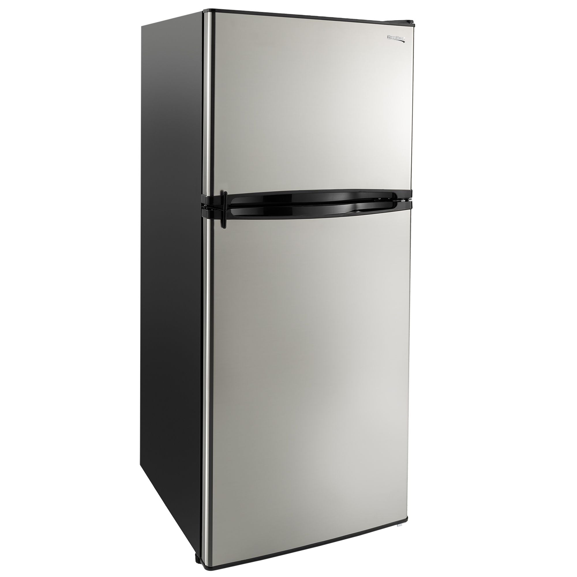RecPro RV Refrigerator | 12 V | 10 Cubic Feet | Stainless Steel