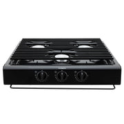 Dometic RV 3-Burner Gas Cooktop | Black