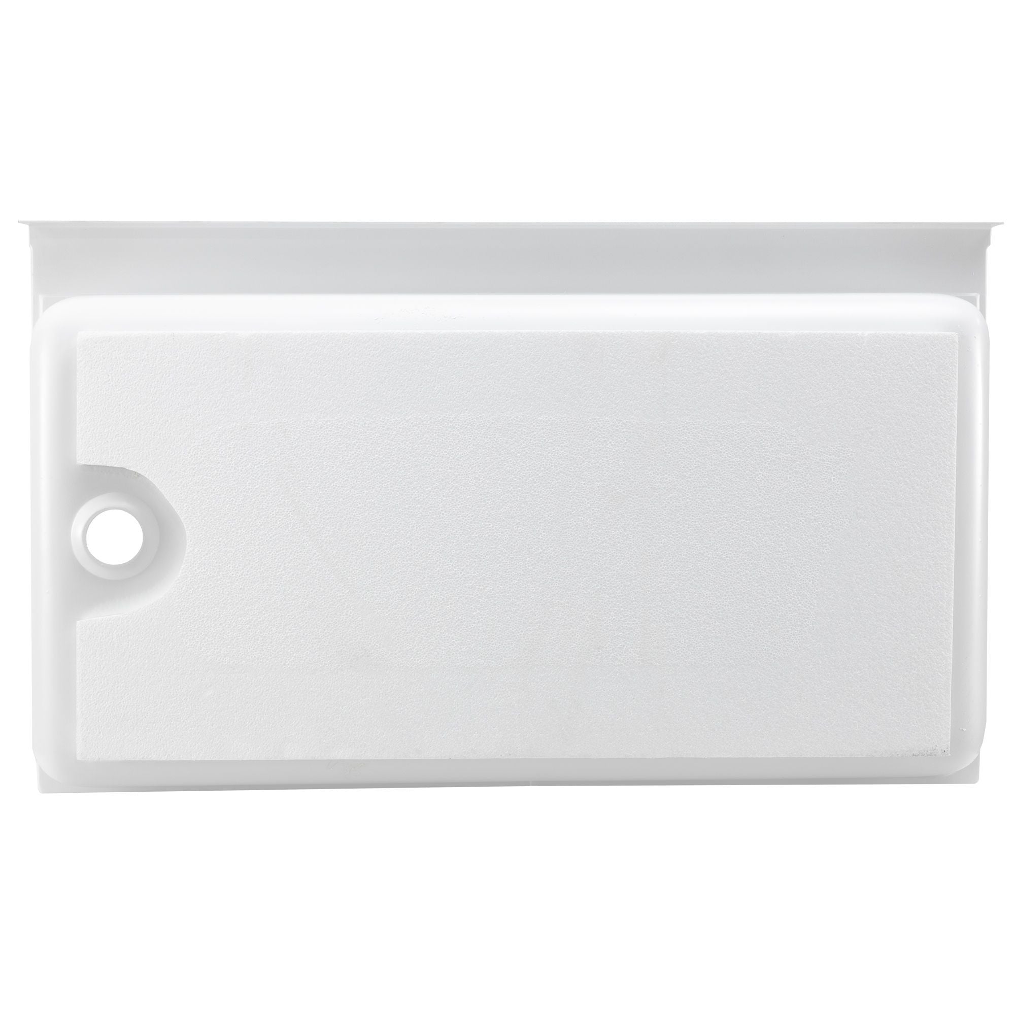 RV Shower Pan 40" x 24" x 5" Left Drain | White